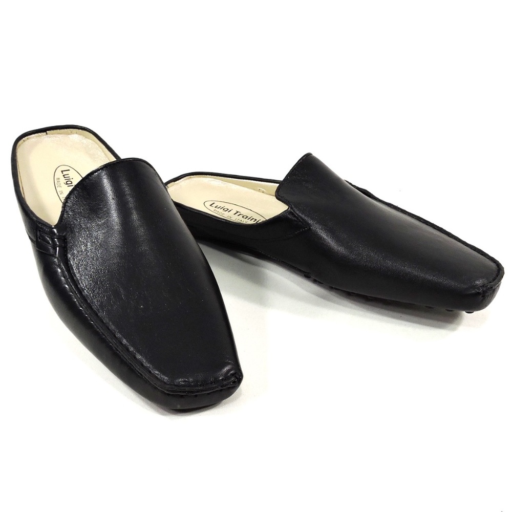 LUIGI TRAINI 🇮🇹 WOMEN'S LEATHER MULES